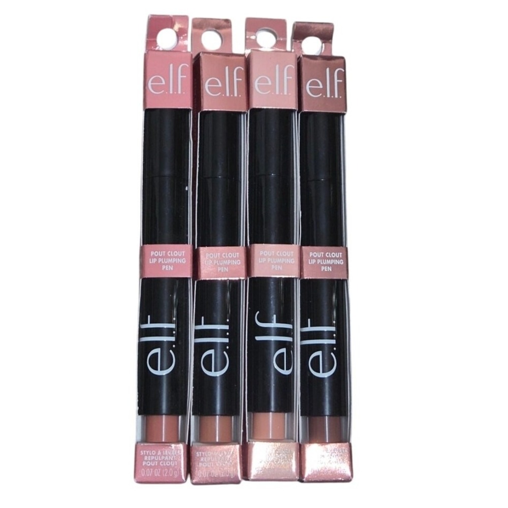 e.l.f. Pout Clout Lip Plumping Pens‎ Bundle Lot of 4 Pink Mauve - NEW